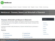 Tablet Screenshot of meineuro.at
